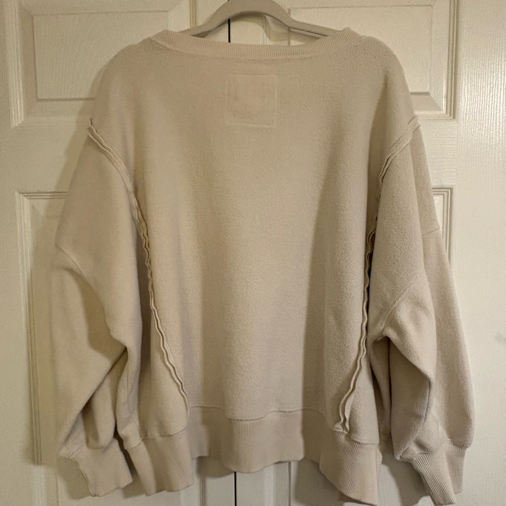 American Eagle Outfitters Oversized Big Hug Reverse Fleece Sweatshirt. Sz Small - Picture 8 of 14